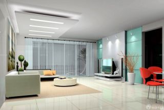 2023现代简约风格130平米客厅简单装修设计图