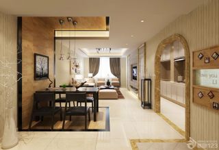 现代100平米两室两厅户型简约餐厅装修设计图
