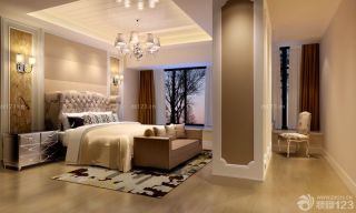 最新古典欧式三室一厅120平米卧室装修图片大全