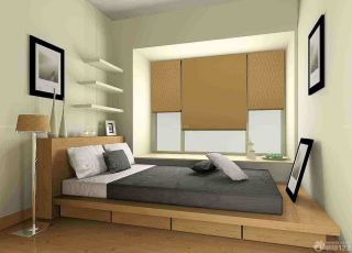 最新70平米一室一厅日式榻榻米床装修图片