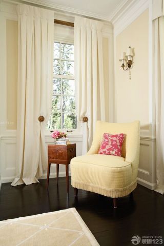 素雅现代东南亚窗帘装修120平米样板房大全
