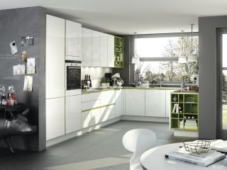 时尚120平米开放式厨房小户型整体橱柜效果图欣赏2023