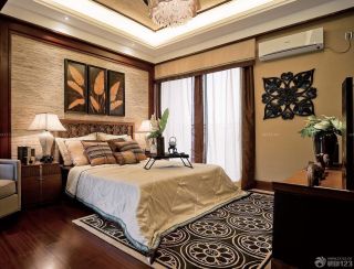 90方房子卧室床头装饰画装修效果图