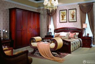 90平米房子欧式古典家具卧室装修图片大全