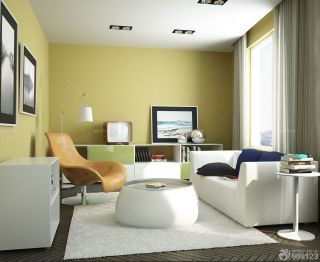 最新家装90平米小三居客厅壁纸装修效果图