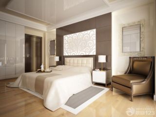 温馨别墅室内卧室床头背景墙装修效果图大全2023图片
