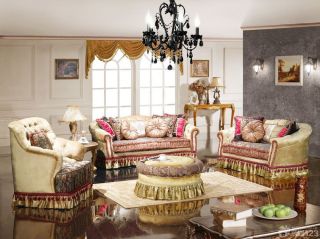 欧式新古典家具客厅组合沙发图片大全