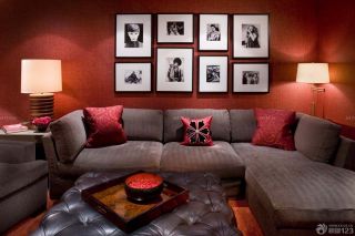 2023家庭室内沙发背景墙装修设计效果图片