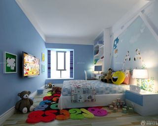 现代室内儿童房间的设计装修壁纸图片欣赏