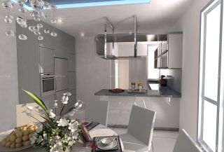 最新简约两室两厅房屋餐厅厨房设计装修效果图
