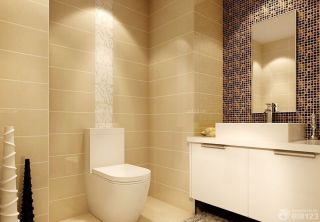最新60平米两室一厅小户型卫生间马赛克墙面装修效果图