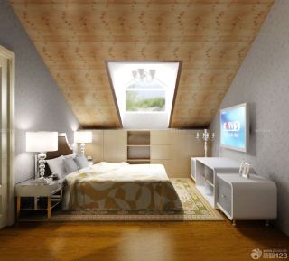 90平米房屋带阁楼卧室装修效果图欣赏