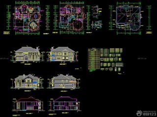 2023两层别墅设计图纸及效果图大全