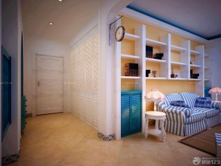 地中海风格家居客厅玄关设计装修效果图片欣赏
