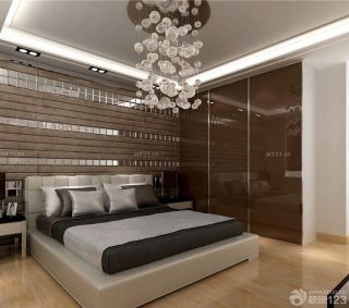 最新90平米三居卧室床头背景墙装修效果图片