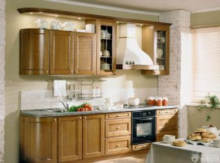 小户型开放式厨房整体橱柜装修效果图片大全