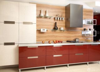 家装小户型开开放式厨房橱柜装修效果图