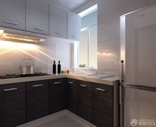 90平米家庭厨房装修样板房效果图片