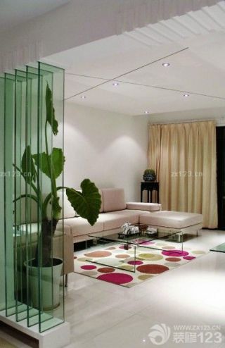 现代家装客厅地毯装修效果图欣赏
