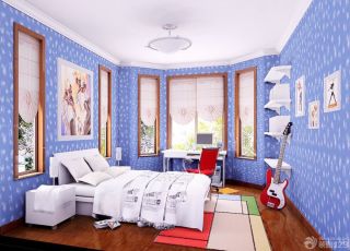 最新豪华别墅内部卧室壁纸设计图片2023