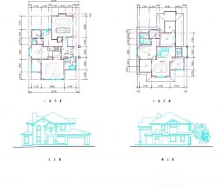2023最新两层简易别墅设计平面图大全
