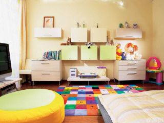 家装现代风格小户型儿童房间装修实景图