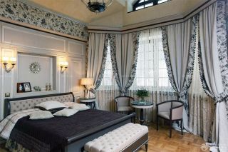 传统交换空间小户型卧室欧式窗帘设计图片