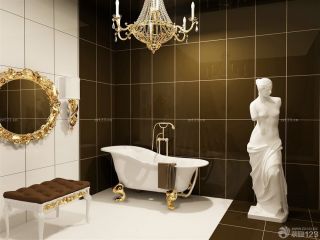 玫瑰园别墅卫生间镜子设计图片