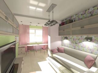 精致2023小户型儿童卧室装修实景图