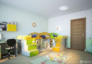 三室两厅现代简约儿童床装修效果图欣赏