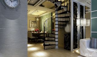 北欧风格金属楼梯装修设计效果图片