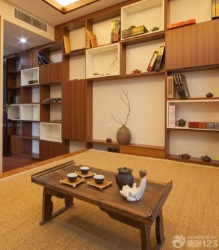 日式书房装修设计效果图片