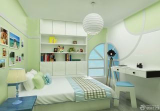2023经典家装硅藻泥背景墙设计装修效果图儿童卧室