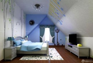 2023特色家装硅藻泥背景墙设计装修效果图儿童卧室