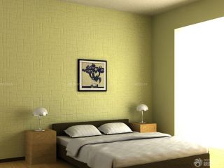 现代风格家装硅藻泥背景墙装修效果图片卧室