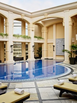 2023最新度假酒店游泳池设计装修效果图片