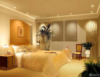简约房子欧式卧室纯色窗帘装修设计图片大全