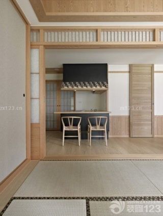 现代日式小吧台装修效果图