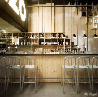 创意日式酒吧吧台设计样板大全