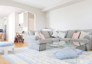 家庭客厅地毯装修效果图大全2023图片