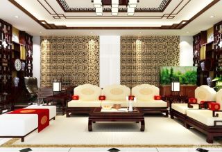 客厅组合沙发摆放装修效果图大全2023图片中式