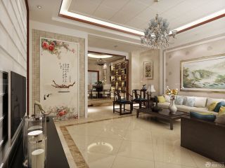 123平方米欧式客厅的装潢装修设计效果图片