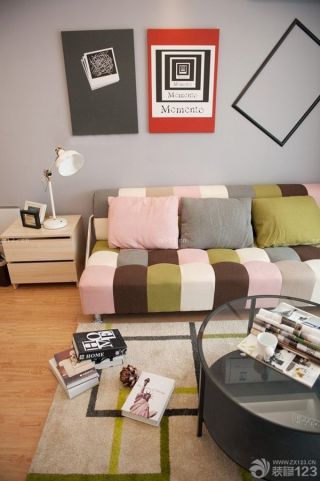 现代时尚客厅沙发颜色搭配图