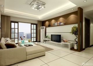 最新30平方客厅电视背景墙设计装修效果图集