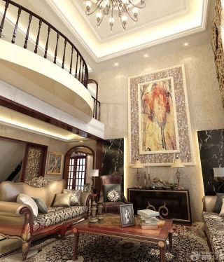 新古典欧式风格别墅室内拱形门洞装修图片
