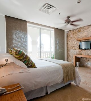 现代欧式安置房60平方简装小卧室装修效果图