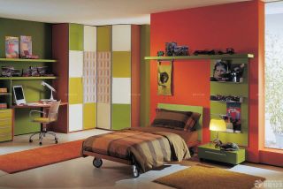 安置房60平方简装现代混搭风格卧室效果图片
