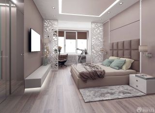现代简单小户型卧室装修效果图