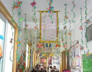幼儿园走廊吊顶装饰设计效果图片