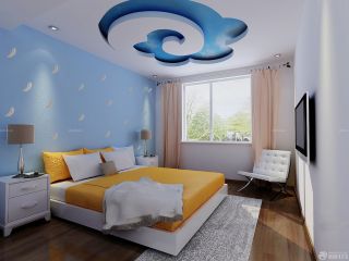 室内卧室硅藻泥背景墙装修效果图片大全